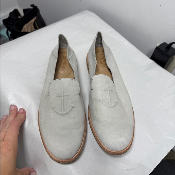 Sperry Women's Size 6.5 Seaport Levy Smooth Leather Loafer Flat Ivory - Picture 14 of 15